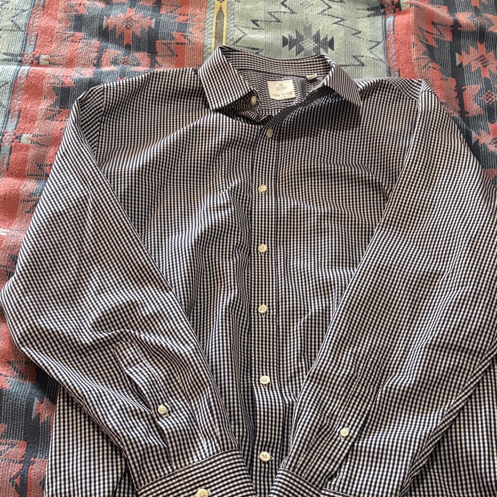 Thomas Mason for Todd Snyder dress shirt, 17, regular fit, new without tags